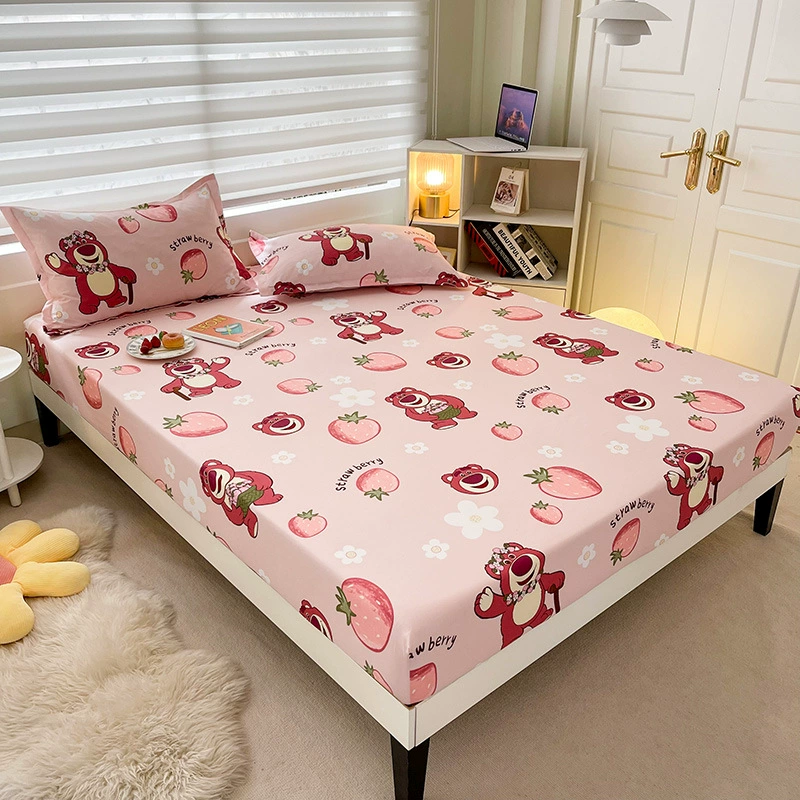 Cartoon genuine sheet, bedspread, mattress, protective case for elementary school students