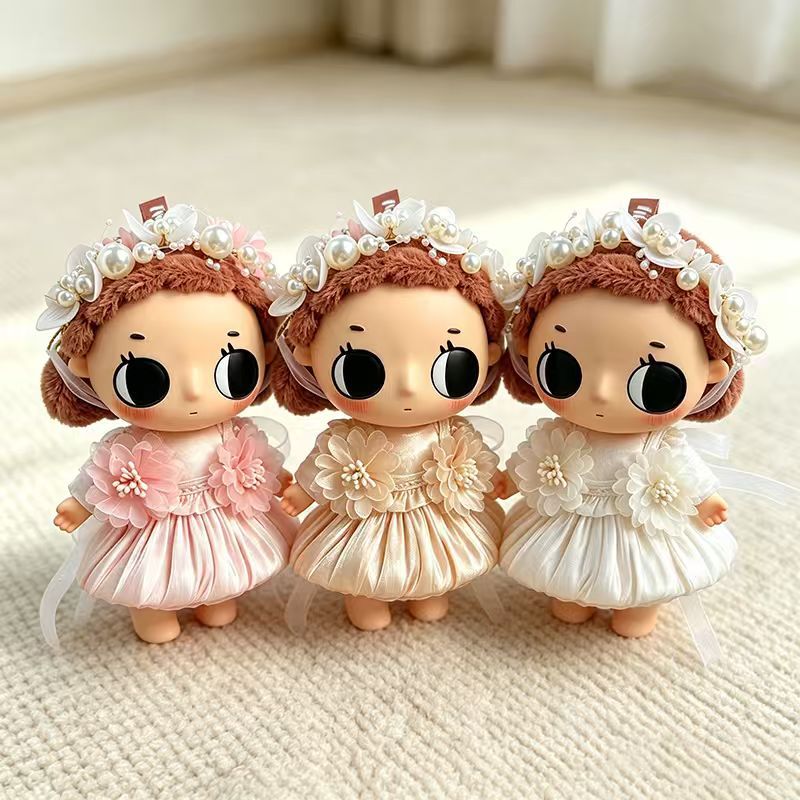 Only Doll Clothes】Suitable for Nyota Little Moments Series 15cm Doll Clothes Replacement Set with Shiny Tulle Skirt