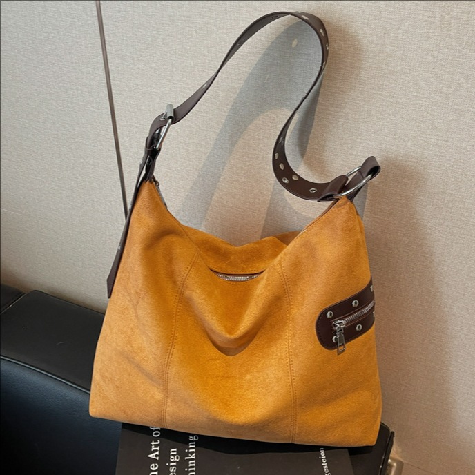 Otoño y invierno retro bolsas de terciopelo de seda de gran capacidad para mujeres 2025 nueva sensación de alta calidad bolsas de mano image 3