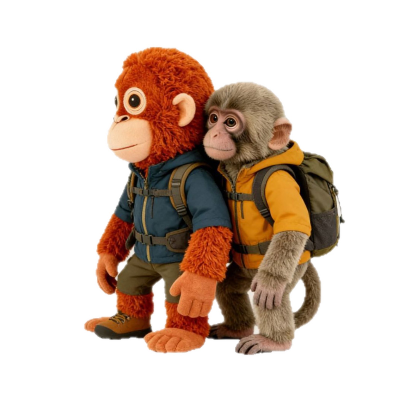 Etiquetado transfronterizo acrílico plano 2D Protect Punch The Monkey Orangutan Doll