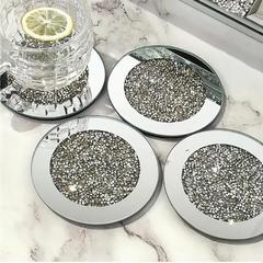 ガラス茶杯アマゾン欧米杯托断熱水晶透明茶パッド茶具部品メーカー直供シンプル