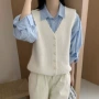 秋冬新款v领跨境马甲