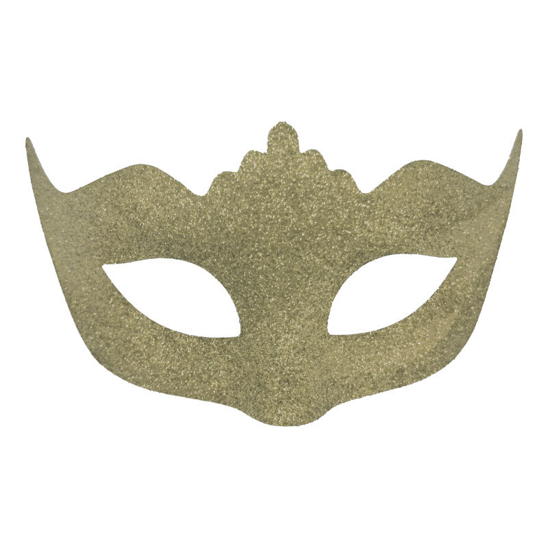 Carnaval polvo brillante retro pequeña máscara de corona veneciana máscara falsa máscara de maquillaje polvo brillante retro máscara de mitad de cara