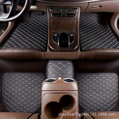 Cross-border best-selling universal car floor mats 5-piece set, waterproof, non-slip, durable leather, suitable for all seasons