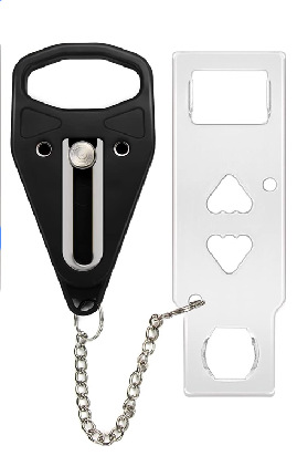 블랙 더블 헤드 도어 잠금 장치