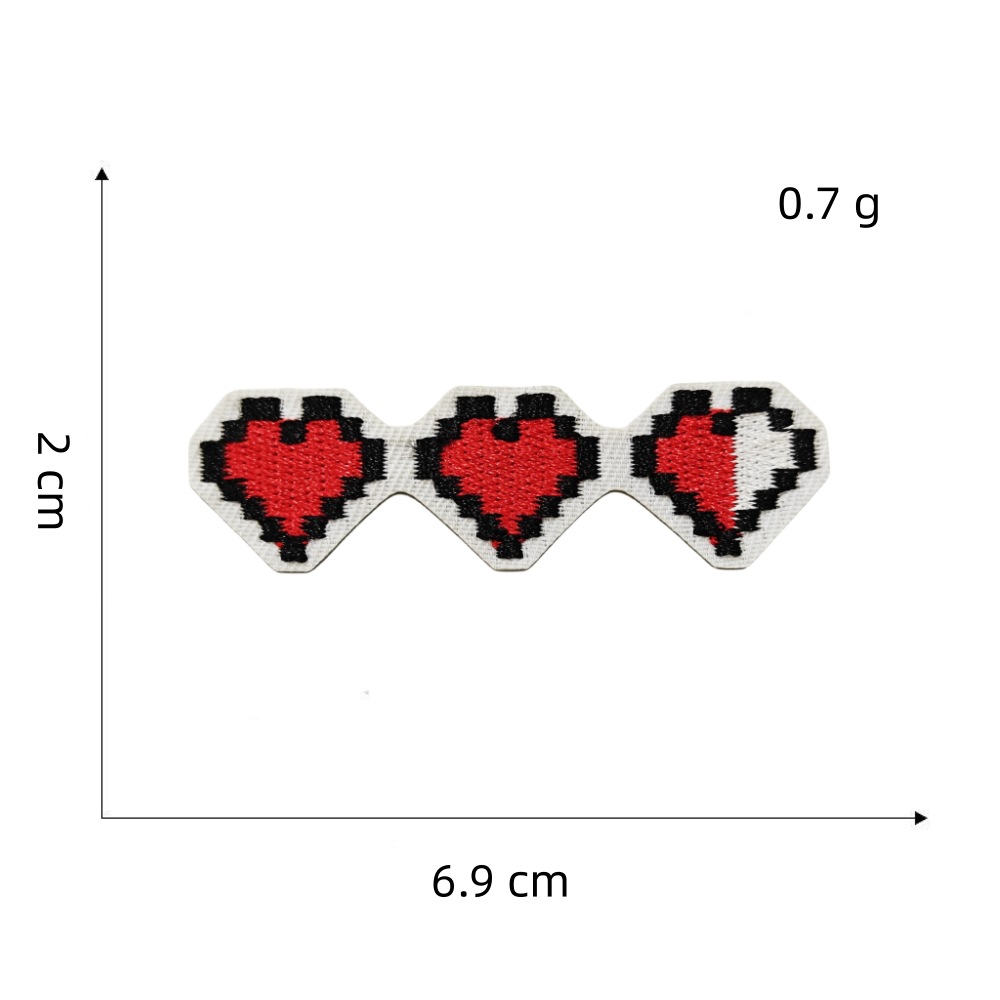 红色系列布贴2#