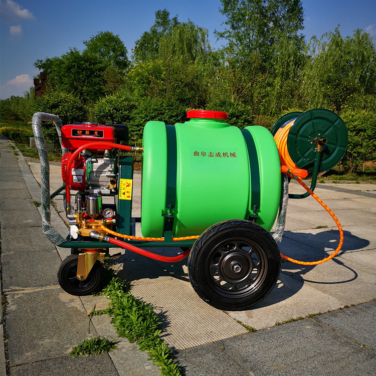 大棚手推式喷药机 消毒杀虫喷雾器 160L汽油手推打药机