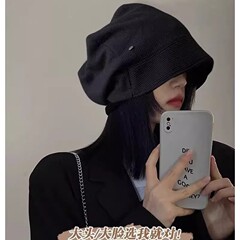卸売包頭帽女性用冬2024年モデルパイル帽小顔効果大きめ頭囲レタースタイルレターパイル帽