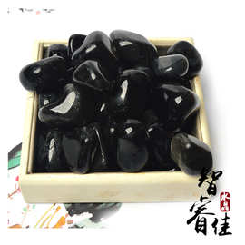 厂家批发天然黑曜石大颗粒 打磨石 香薰石扩香石水晶装饰品消磁石