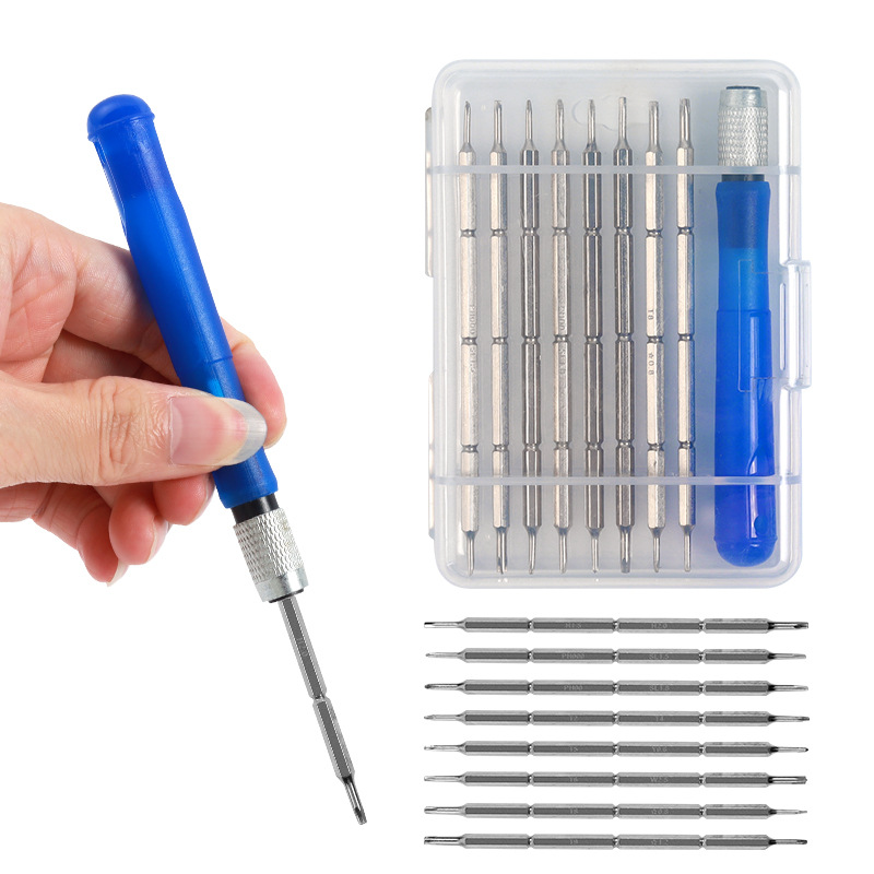 Special-shaped cross-shaped Y-shaped U-shaped mobile phone repair tool screwdriver 16-in -1 multi-use telescopic screwdriver suit