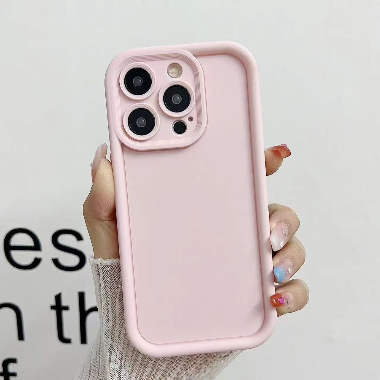 Funda simple de color sólido adecuada para Apple 17 Pro Max, funda Tianyuan para iPhone 16/15/14, estilo europeo y americano 13.