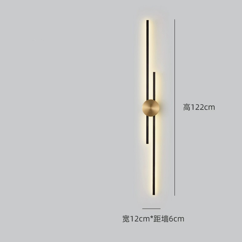 Negro + oro - 122cm - luz cálida