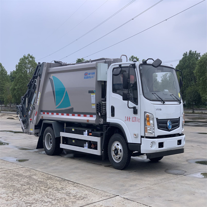 New Energy Garbage Collection and Transport Vehicle, Jiefang 12-Cubic-Meter Pure Electric Compression Garbage Truck, 18-Ton Garbage Removal Vehicle