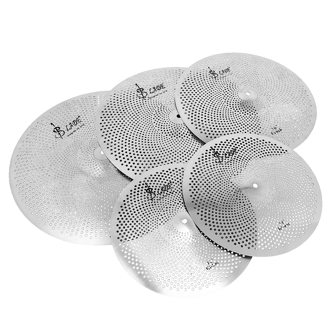 Drum cymbal mute set, mute cymbal silencer set, jazz drum mute pads 14/16/18/ 20inch