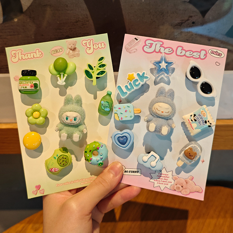 [라부부 그린+블루] 신발 버클 18개