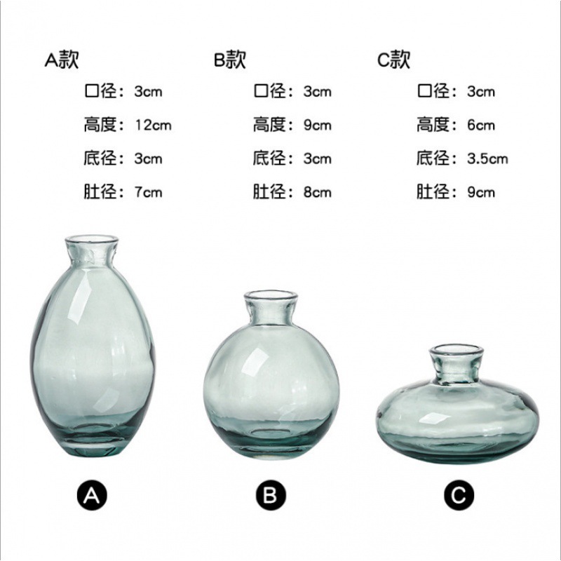 Tres tipos de pino verde