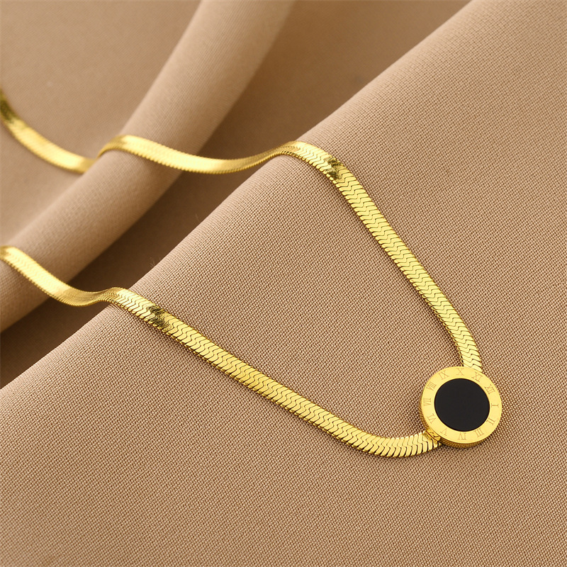 Fashion Geometric Titanium Steel Plating Necklace_colorza_4