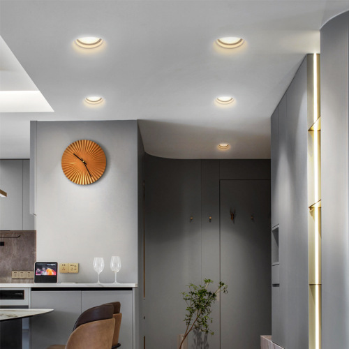 Sankesong embedded gypsum lamp frameless embedded cob living room Xiaohongshu wall lamp simple square round spotlight