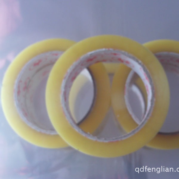 【厂家直供】山东地区3厘米宽80米长的BOPP透明封箱打包胶带