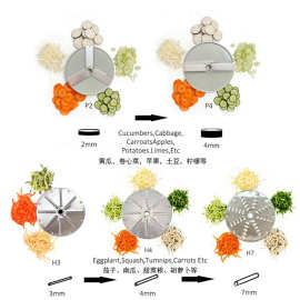 锦坤跨境商用多功能跨境台式切菜机酒店切菜机红薯柠檬切菜机刀片