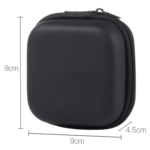 Medium Square Storage Bag with EVA Zipper, Charger and Cable Organizer, Portable EVA Bag, In Stock