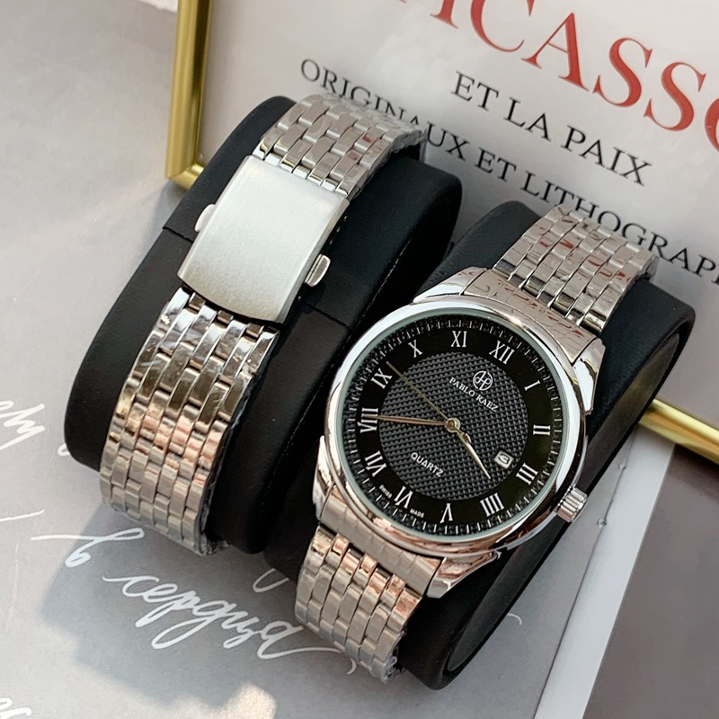 Nouvelles montres pour hommes Le Locle montres pour hommes simple, à la mode et de grande valeur calendrier bracelet en acier montre à Quartz_voghion.com