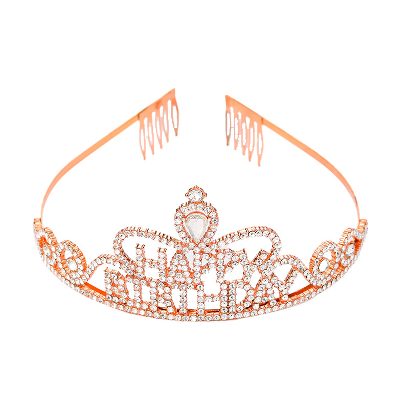 corona strass festa copricapo sposa compleanno cerchietto colore pettine antiscivolo corona cerchietto in lega_voghion.com