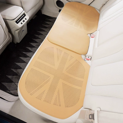 Seat cushion, seat cover, Leather Breathable Ventilated British - gilt-brown-rear-seat-cushion-1-piece-set