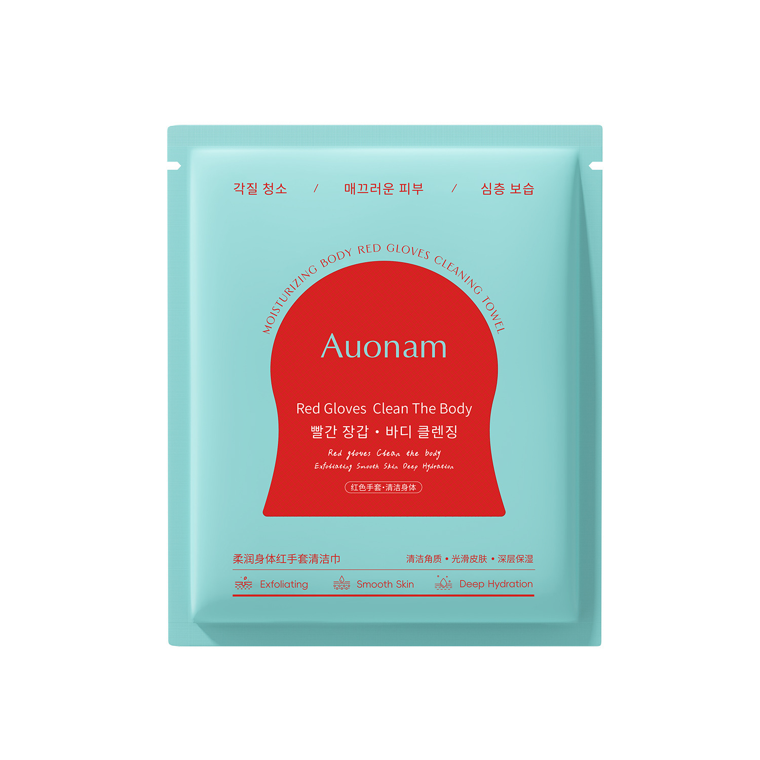 Auonam Au Nan suave guante rojo, toalla de toalla