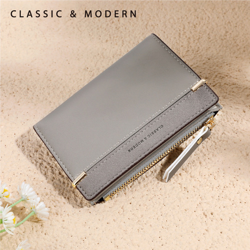Classic 20% off short wallet women's coin purse frosted women's pu wallet wallet female purse Talian