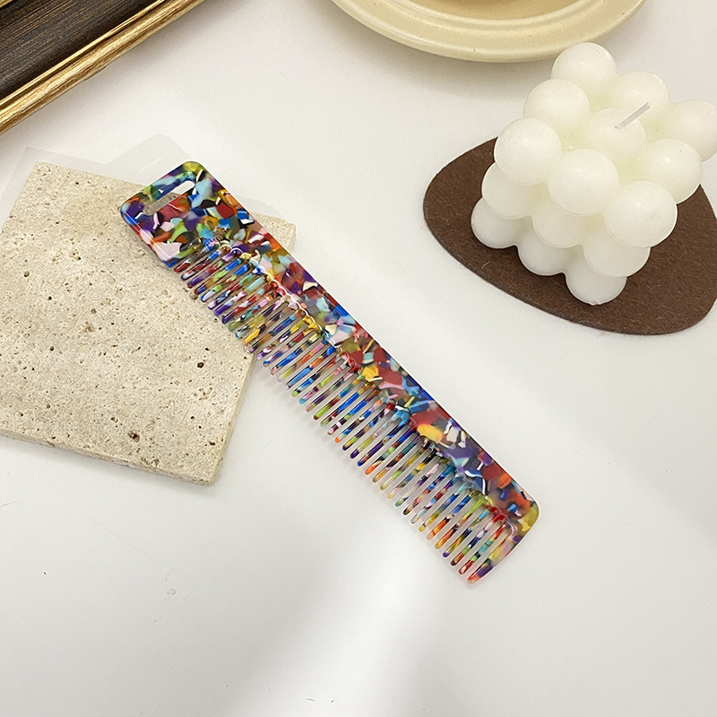23g Weight Hair Combs Hair Accessories Type 1 Piece Quantity Holiday, Daily Occasion Acetic acid sheets Material Geometric Pattern Women's Gender Stoving Varnish Design Simple Style, Classic Style Style Women's Simple Style Classic Style Geometric Acetic Acid Sheets Stoving Varnish Hair Combs 7
