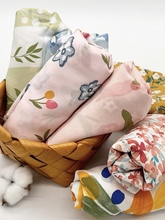 人造棉布料棉绸印花布绵绸面料服装夏季睡衣亲肤人棉布头处理