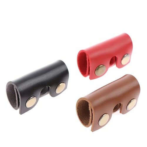 Wholesale razor head protective leather cover anti-scratch razor cover concealed buckle razor cover