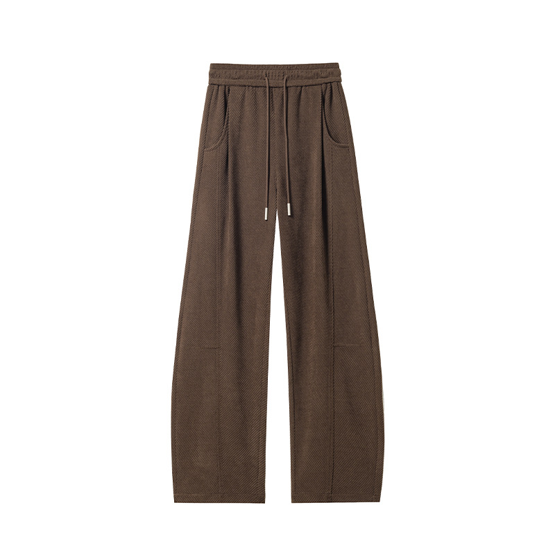 Amerikanische, schwere Herren-Sweatpants im schräg geschnittenen Scimitar-Stil für den Herbst – Trendige Marke, drapierter Sport-Look, lange, saubere Passform, lässig_voghion.com