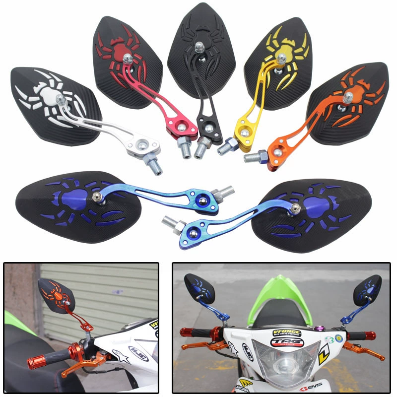 Аксессуары для модификации аккумулятора электромобиля, автомобиля, мотоцикла, персонализированные красочные универсальные отражатели из алюминиевого сплава, зеркало заднего вида, зеркало заднего вида