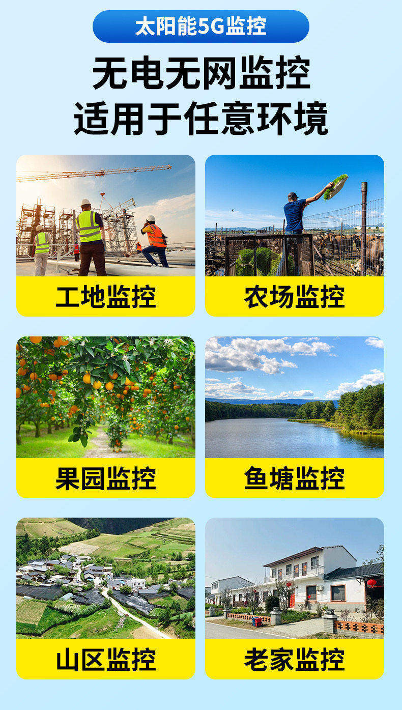 Solar-Powered Surveillance Camera 360-Degree Coverage Outdoor No Power No Network HD Night Vision 2026 New Model