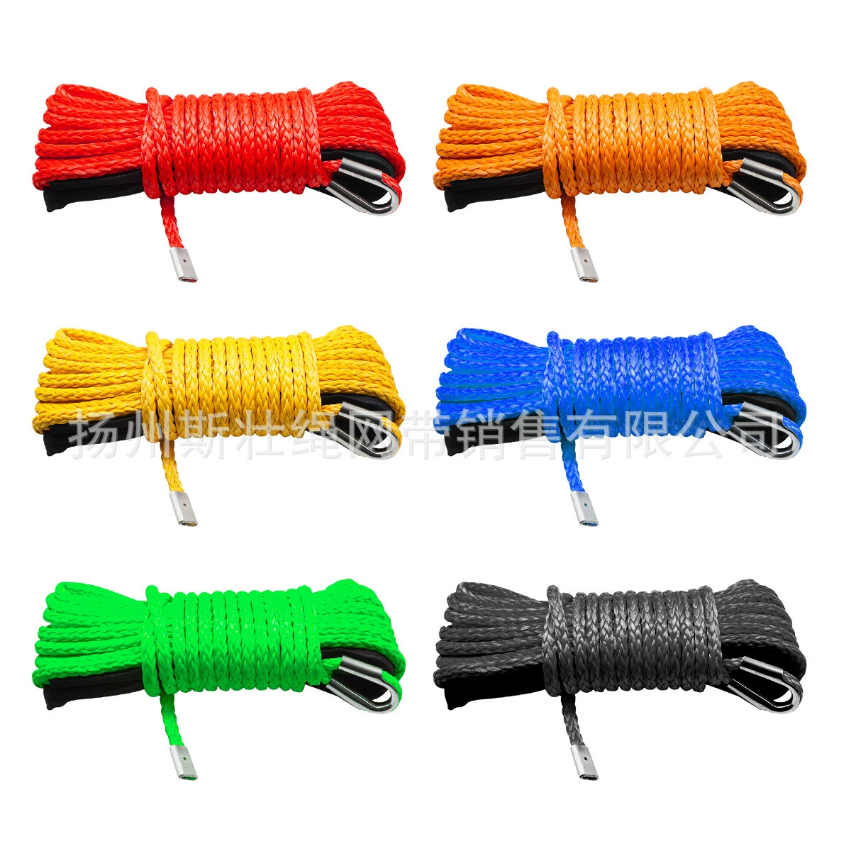 Производитель многоцветный внедорожный лебедка тяговый автомобильный спасательный полимерный трейлер веревка winch rope 10mm веревка