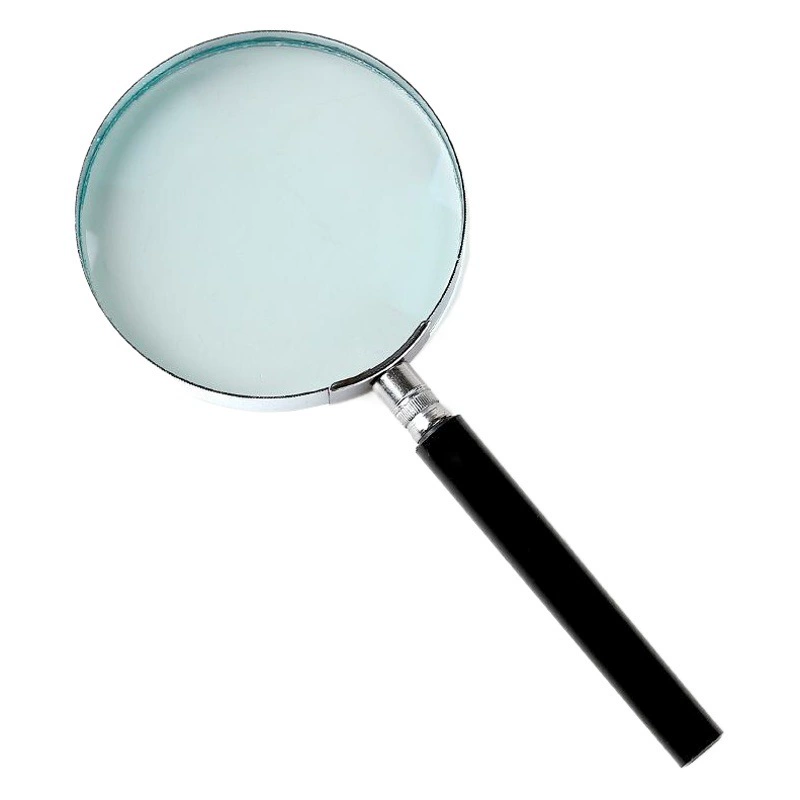 Прямые продажи с фабрики, портативное полуметаллическое стекло, увеличительное стекло разных размеров для чтения, увеличительное стекло