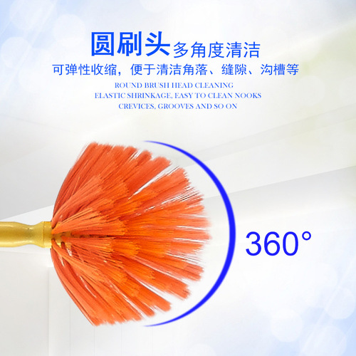 Household retractable broom roof dust sweep stainless steel extension pole broom sweep spider web artifact broom wholesale