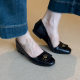Vintage French Style Camellia Simple Slip-on Mary Jane Shoes Women's Shallow Mouth Flat Single Shoes