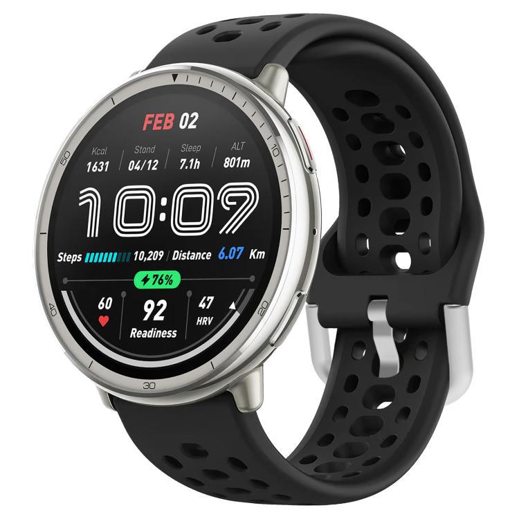 xDfind universal plata hebilla de silicona pulsera deportiva 20mm para una variedad de reloj inteligente de marca