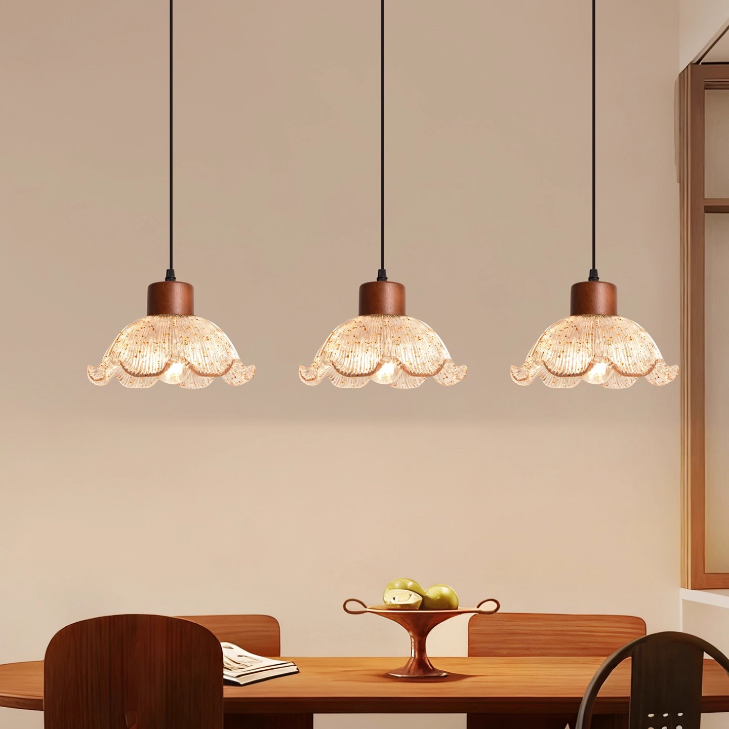 Ventanas de boda de vidrio francés Bar de cabecera Dormitorio Tienda de ropa Porta de entrada Sala de estar Lámparas del comedor Lámparas del restaurante