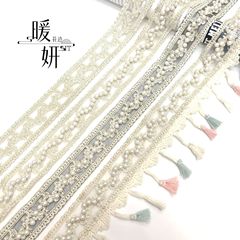 真珠レースの網のレースの美しい模様の多色の服の襟元の袖口のスカートのレースのアクセサリの卸売り