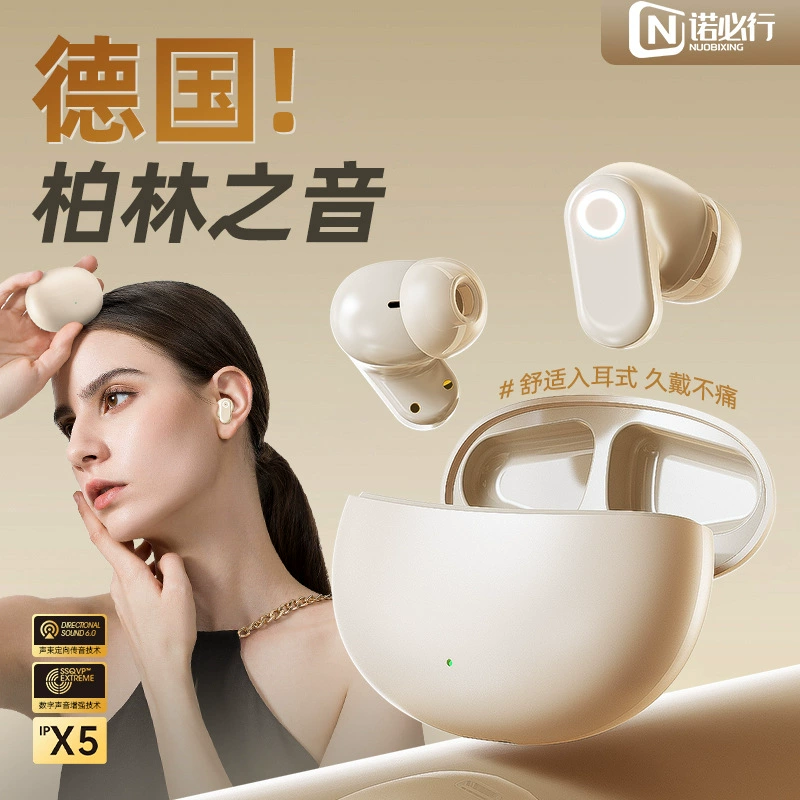 Настоящая беспроводная Bluetooth-гарнитура 2025 года, внутриканальные наушники для бега, спорта, шумоподавления, игр для мужчин и женщин с высоким качеством звука и длительным сроком службы батареи