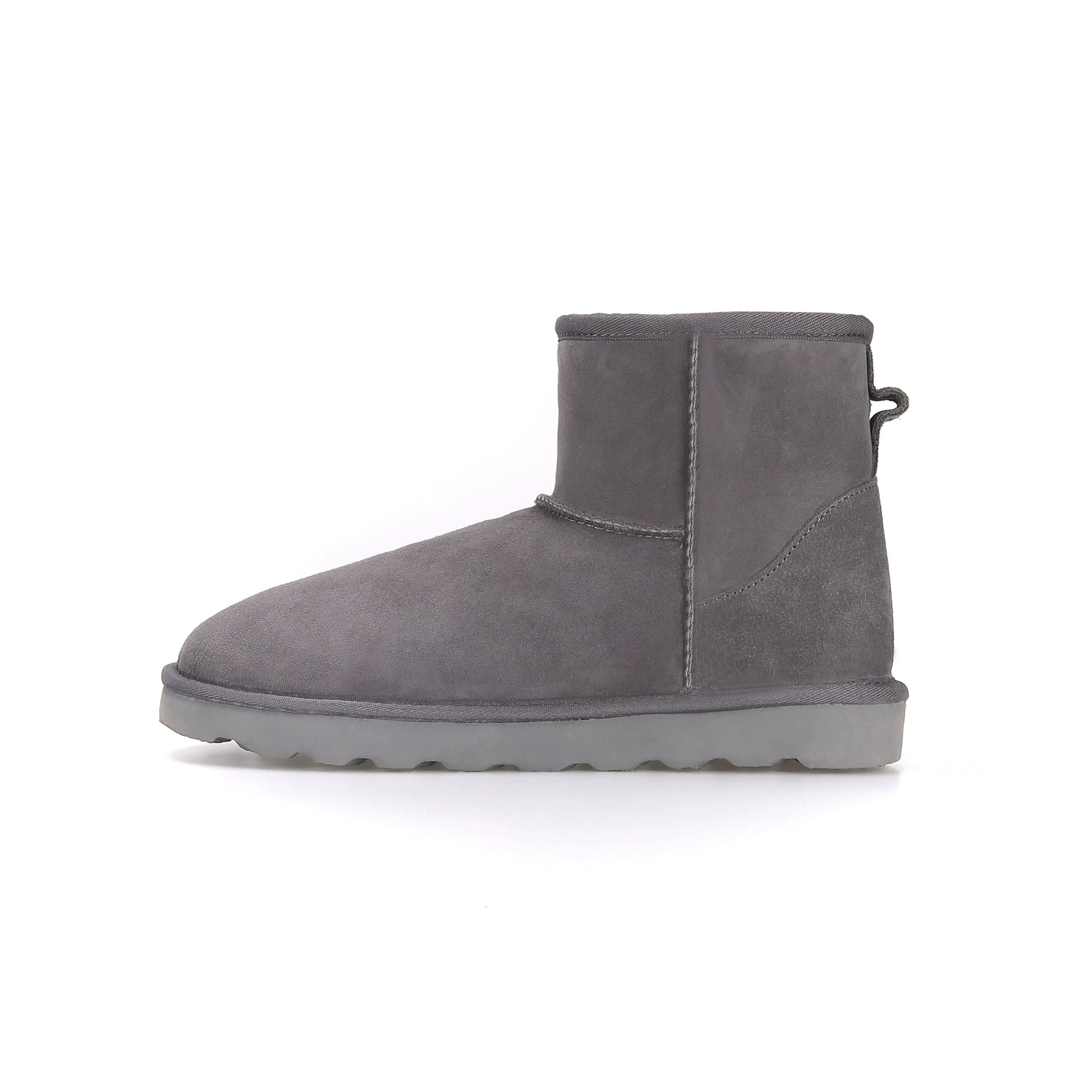 Новые 2024 mid -tube high tube thick sheepskin and hair all -in -one female snow boots leather cotton shoe high -top Sangpo village to keep warm