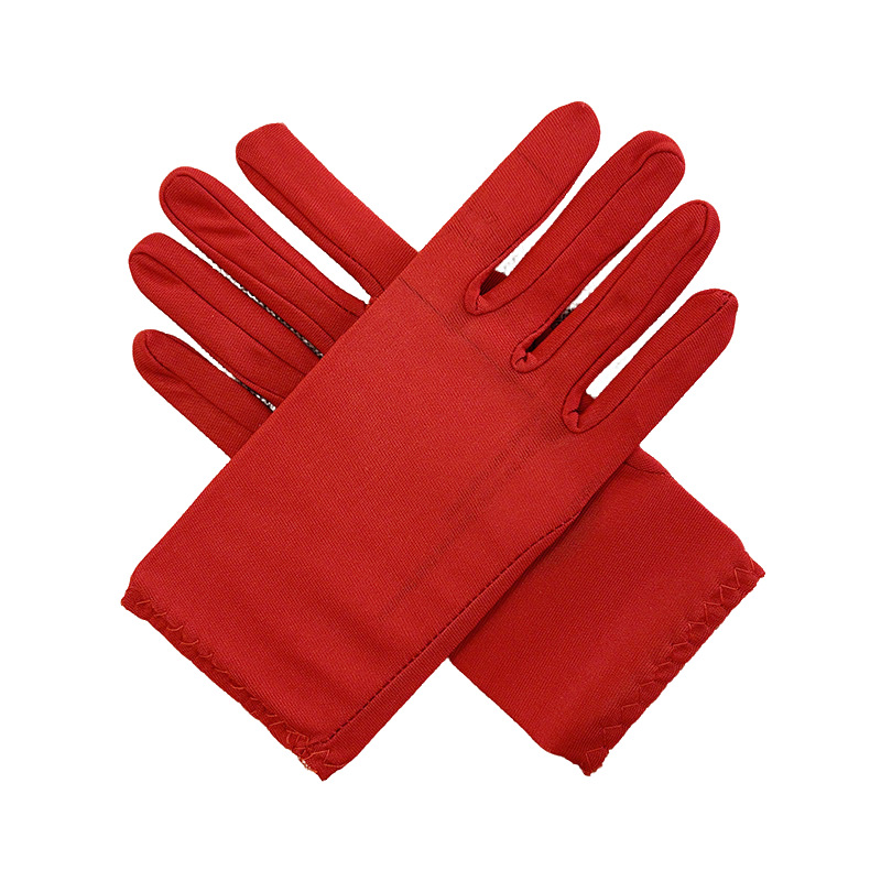Guantes cortos de seda de leche, accesorios de vestir, guantes de etiqueta, imprescindibles para salir en verano