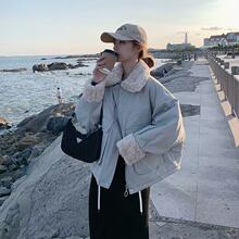 冬季棉服女棉袄外套新款轻派克服韩版加厚短款羊羔毛绒棉衣