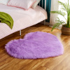 Red plush cute oolong tea Da Hong Pao heart shaped, carpet for bed, decorations suitable for photo sessions