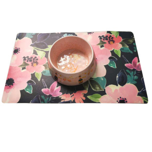 供應PP+EVA海綿2MM，3MM厚度，不同圖案印刷塑料防水餐墊寵物墊