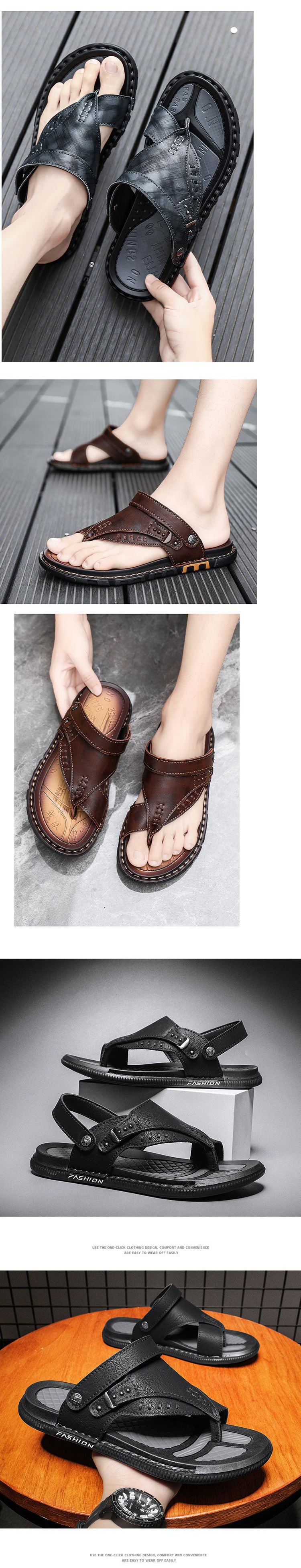 Men's Leather Sandals 4